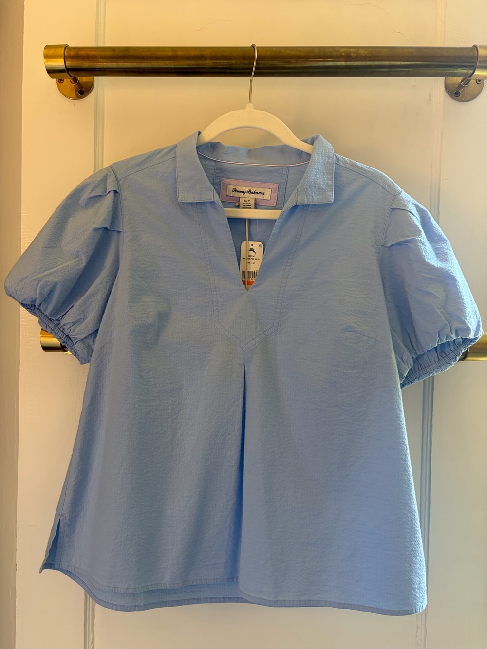 Tommy Bahama Nova Wave Puff Sleeve Top